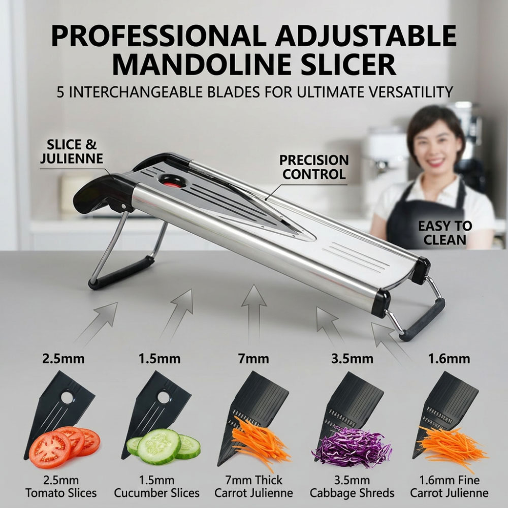 Stainless Steel Mandoline Slic - Mandoline Slicer Guard 评论和价格