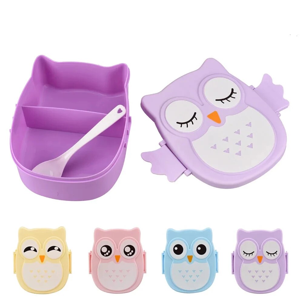 1Pc Owl Shaped Lunch Box With  - Meal Prep Kits 评论和价格