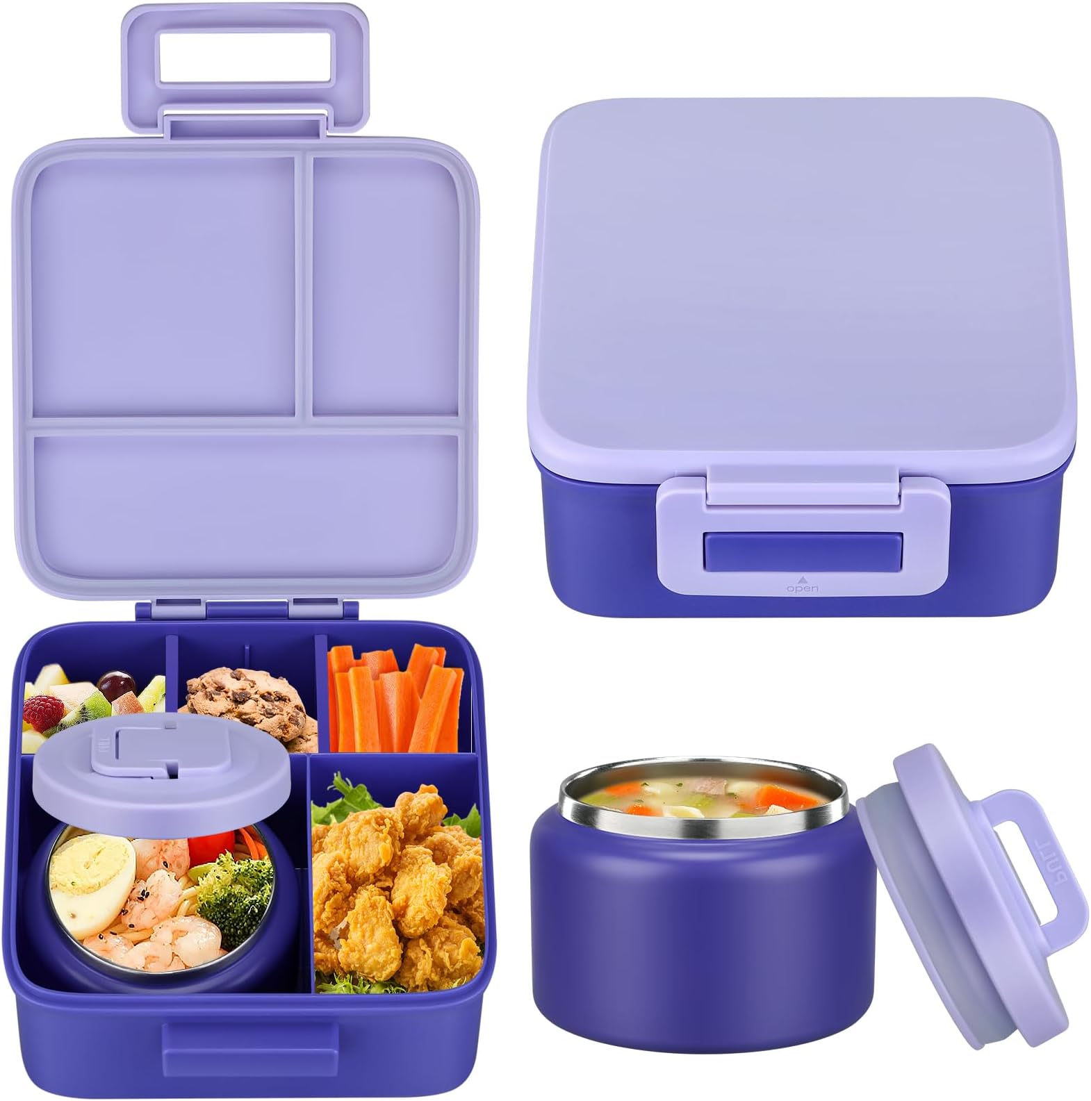 1 Set Bento Lunch Box for Kids - Meal Prep Kits 评论和价格