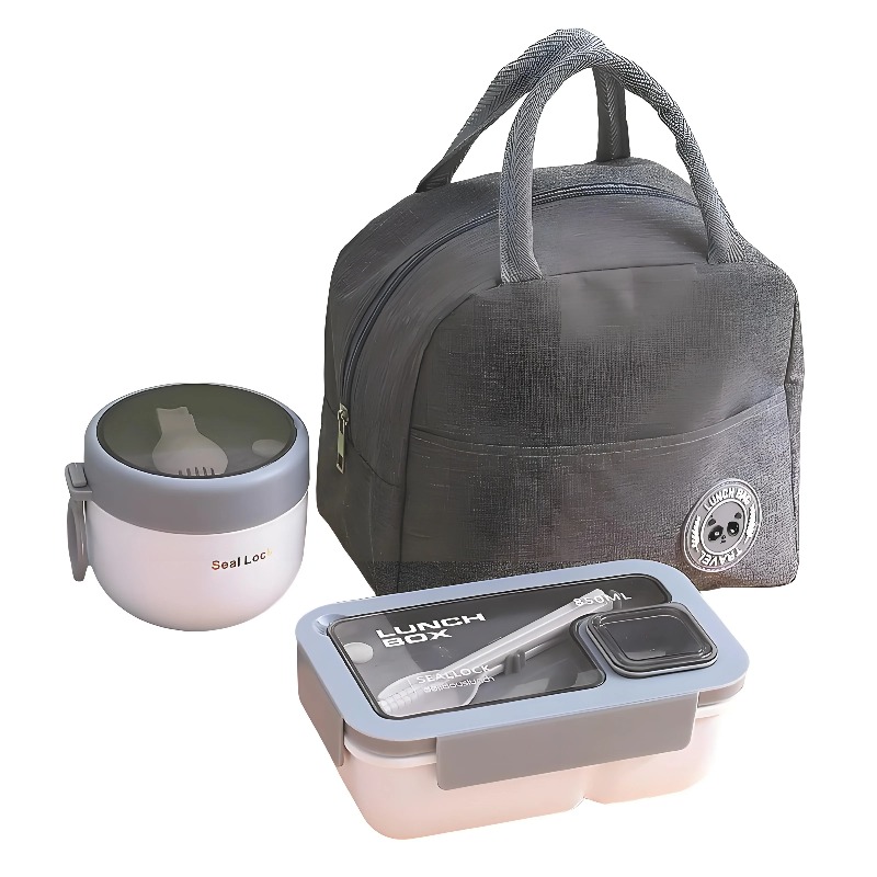 3-Piece Leakproof Lunch Contai - Meal Prep Kits 评论和价格