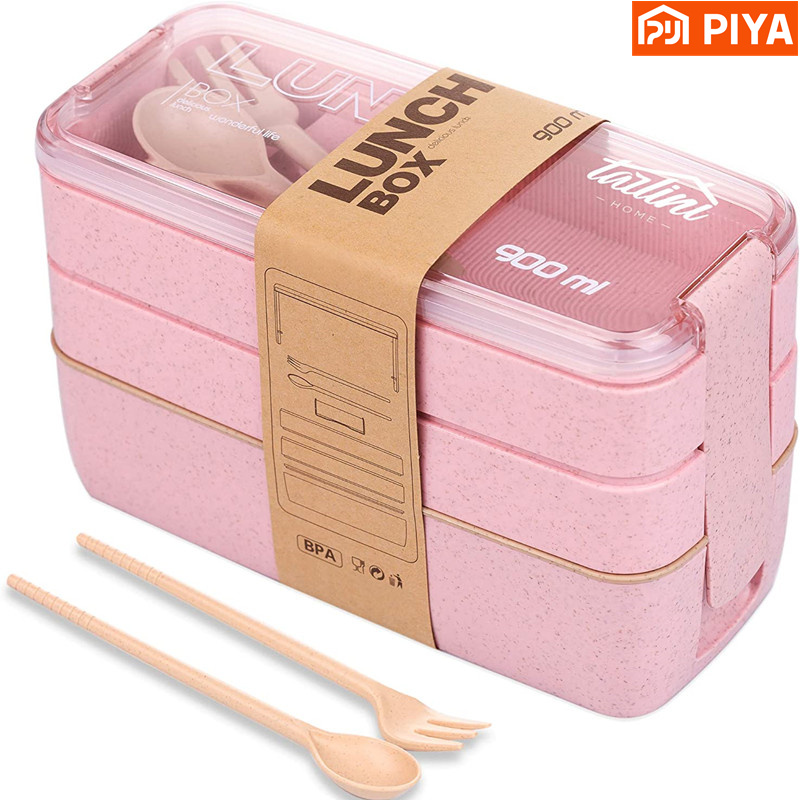 3-In-1 Compartment Wheat Straw - Meal Prep Kits 评论和价格
