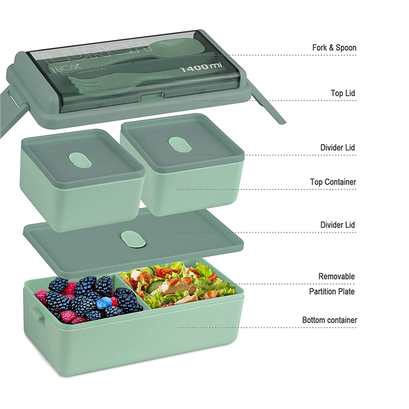 ABXF-2X Bento Box Kit, 47.35OZ - Meal Prep Kits 评论和价格