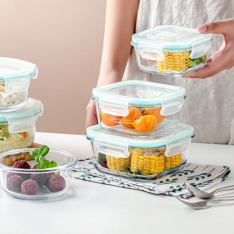 High Borosilicate Glass Lunch  - Meal Prep Kits 评论和价格